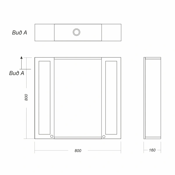 Зеркало Sanita Luxe Classic 80-20 CLSSLMR800124W1